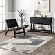 preview thumbnail 14 of 50, Nuloom Rhona Modern Geometric Recycled Area Rug 6'7" x 9' - Grey - Rectangle
