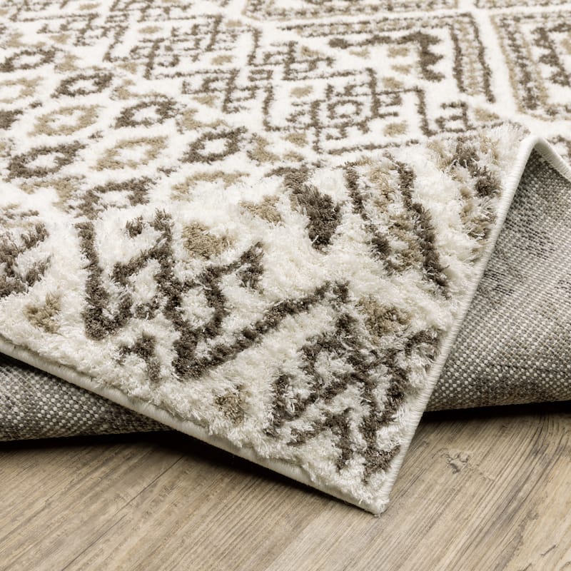 Paige Updated Lodge Brown/Beige Area Rug