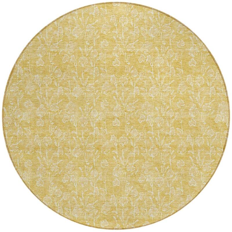 HomeRoots Floral Transitional Rectangle Outdoor Rug
