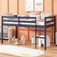 preview thumbnail 28 of 36, Solid Rubber Wooden Twin Loft Bed with Ladder