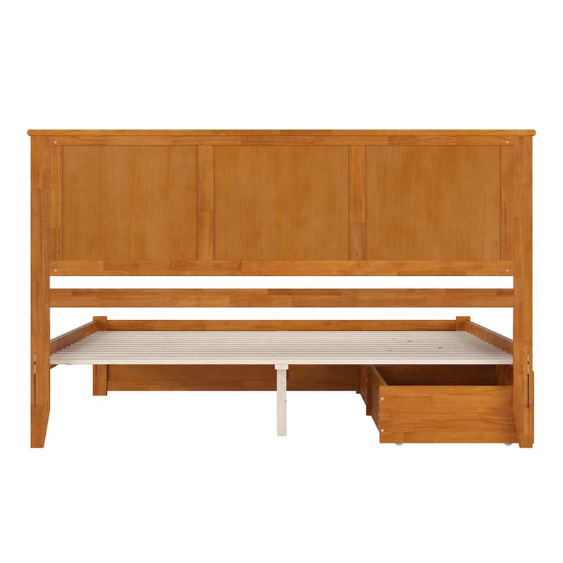 Madison Platform Bed with Footboard and Storage Drawers