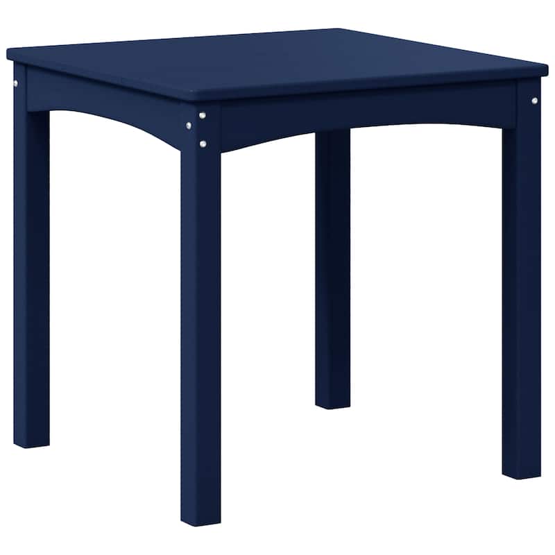 Polytrends Garden Party Kids Outdoor 24" Dining Table - Navy Blue