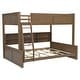 preview thumbnail 18 of 50, Twin XL over Queen/Full XL over Queen Bunk Bed with Storage Cabinets and USB Ports, Solid Wood Bunk Bedframe w/ Storage Shelves