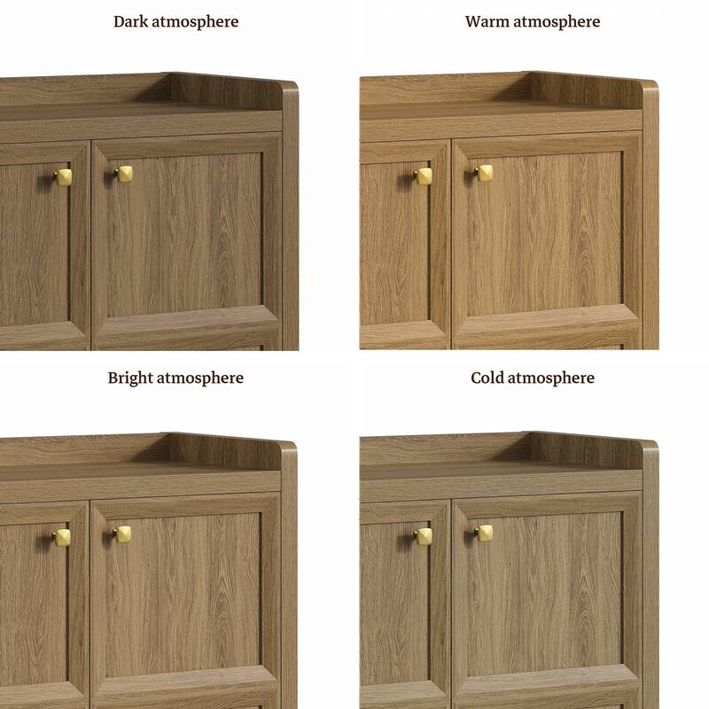 Multifunctional Minimalist Side Cabinet with 3D Design