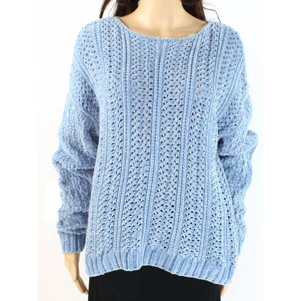 Shop Inc Women S Sweater Pastel Blue Size Large L Rib Knit Cozy