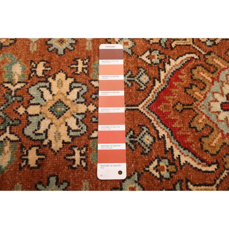 ECARPETGALLERY Hand-knotted Jamshidpour Copper Wool Rug - 8'0 x 10'3