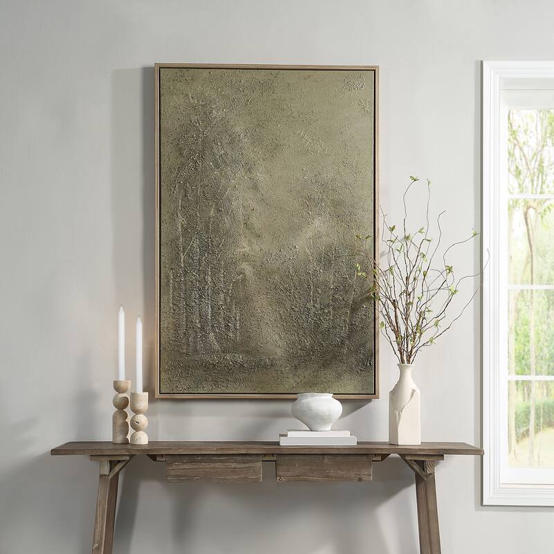Lipton 60" H x 40" W Canvas Art, Green