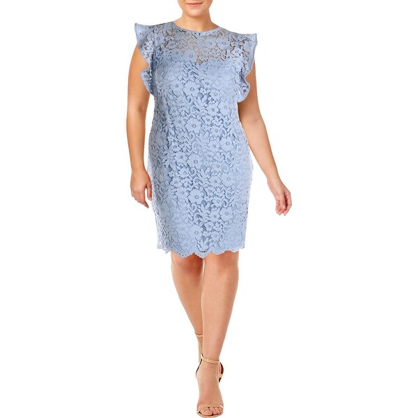 pale blue sheath dress