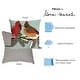 preview thumbnail 10 of 10, Liora Manne Frontporch Cardinals Indoor/Outdoor Pillow Sky 18" Square