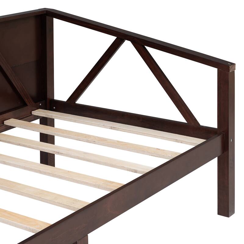 Twin/Full Size Daybed with Solid Wood Frame and Storage - Versatile Sofa and Bed for Small Spaces