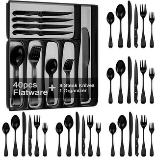 49piece Silverware Set With Organizer - Bed Bath & Beyond - 39651157