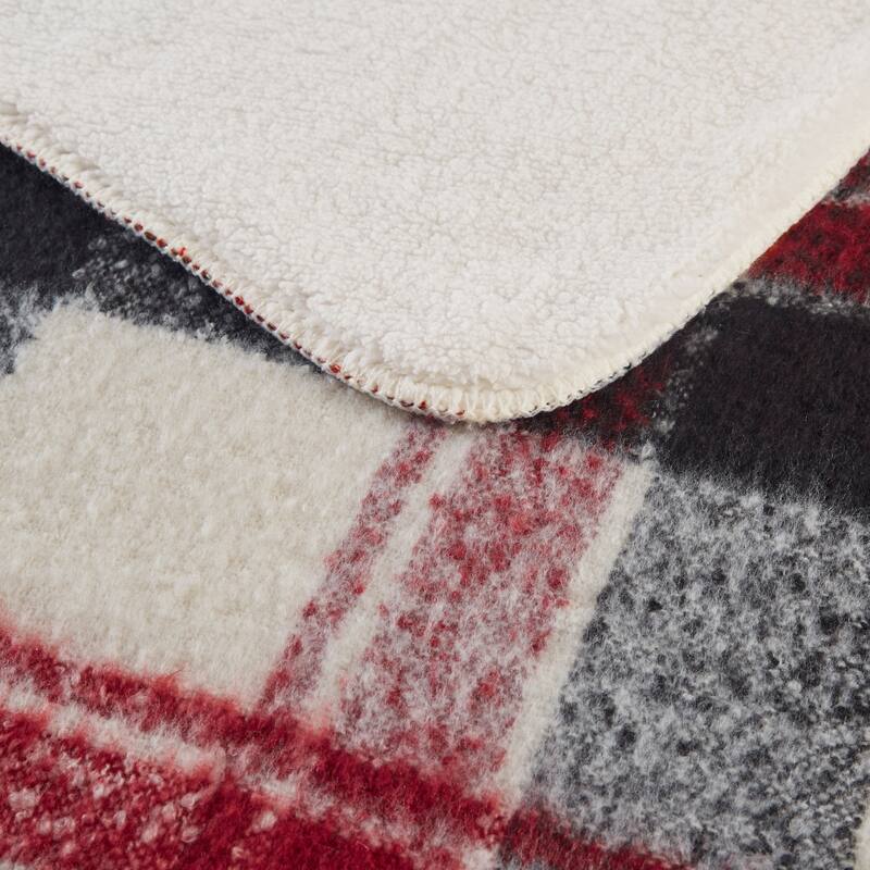 Woolrich Bloomington Fake Wool to Sherpa Throw 50x60"