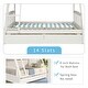 preview thumbnail 5 of 7, White Twin Over Full Solid Wood Bunk Bed with Two Storage Drawers, Removable Ladder, Guard Rails