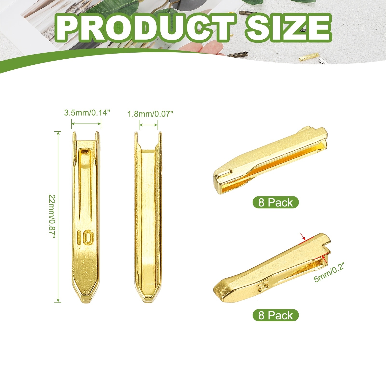 Zipper Repair Kit, Metal Zipper Latch Slider Retainer Insert Pin Top Bottom Stoppers, Fit for Sewing