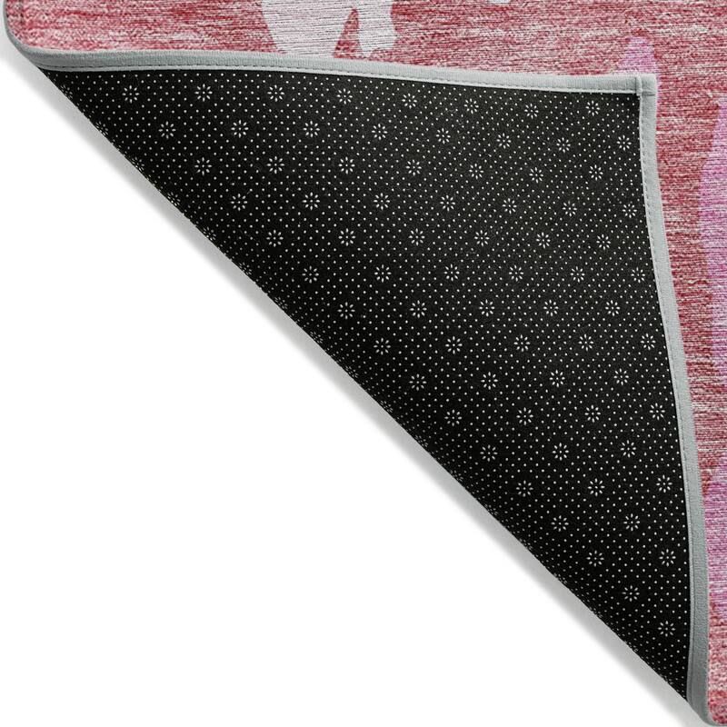 Machine Washable Indoor/ Outdoor Modern Abstract Chantille Rug