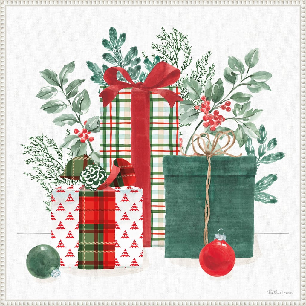 Classic Christmas II by Beth Grove Framed Canvas Wall Art Print