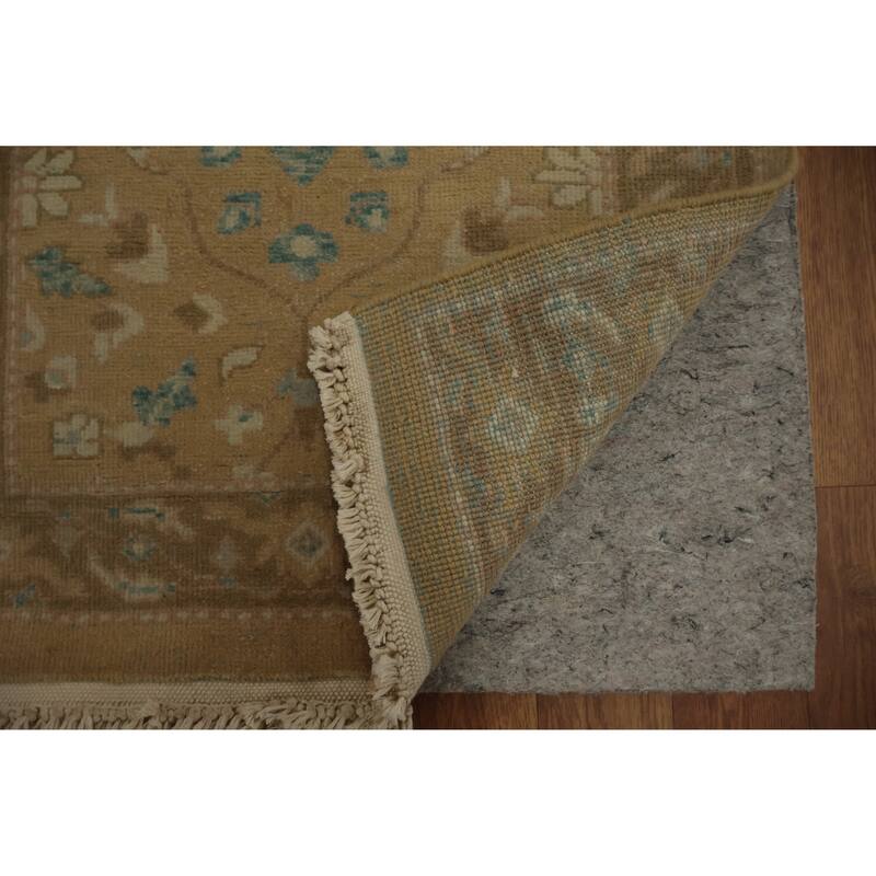 Hand Knotted Oriental 100% Wool Carpet Traditional All-Over Brown Ziegler Area Rug - 3' 11'' X 2' 0''