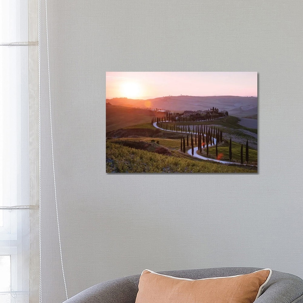 iCanvas "Sunset Over Tuscany Hills" by Matteo Colombo Canvas Print
