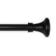 preview thumbnail 8 of 10, Lumi 5/8" Single Curtain Rod Set Pewter/ Matte Black- Trumpet finials