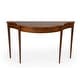 preview thumbnail 19 of 29, Chester 54 in. W Demilune Wood Traditional Console Table