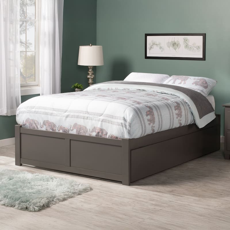 Concord Platform Bed with Footboard and Storage Drawers