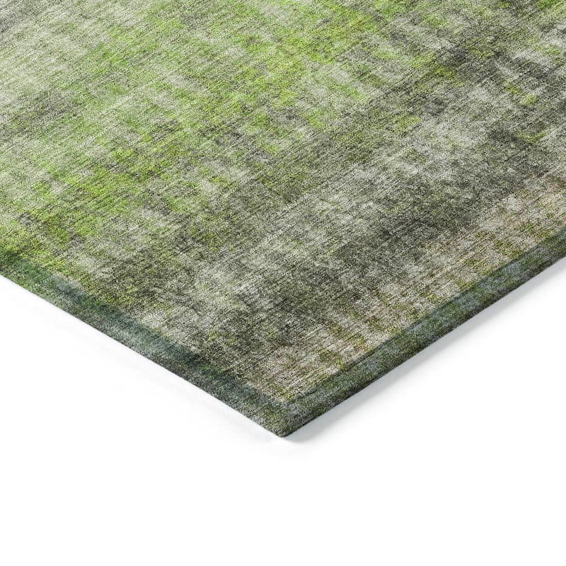 Machine Washable Indoor/ Outdoor Ombre Stripes Chantille Rug