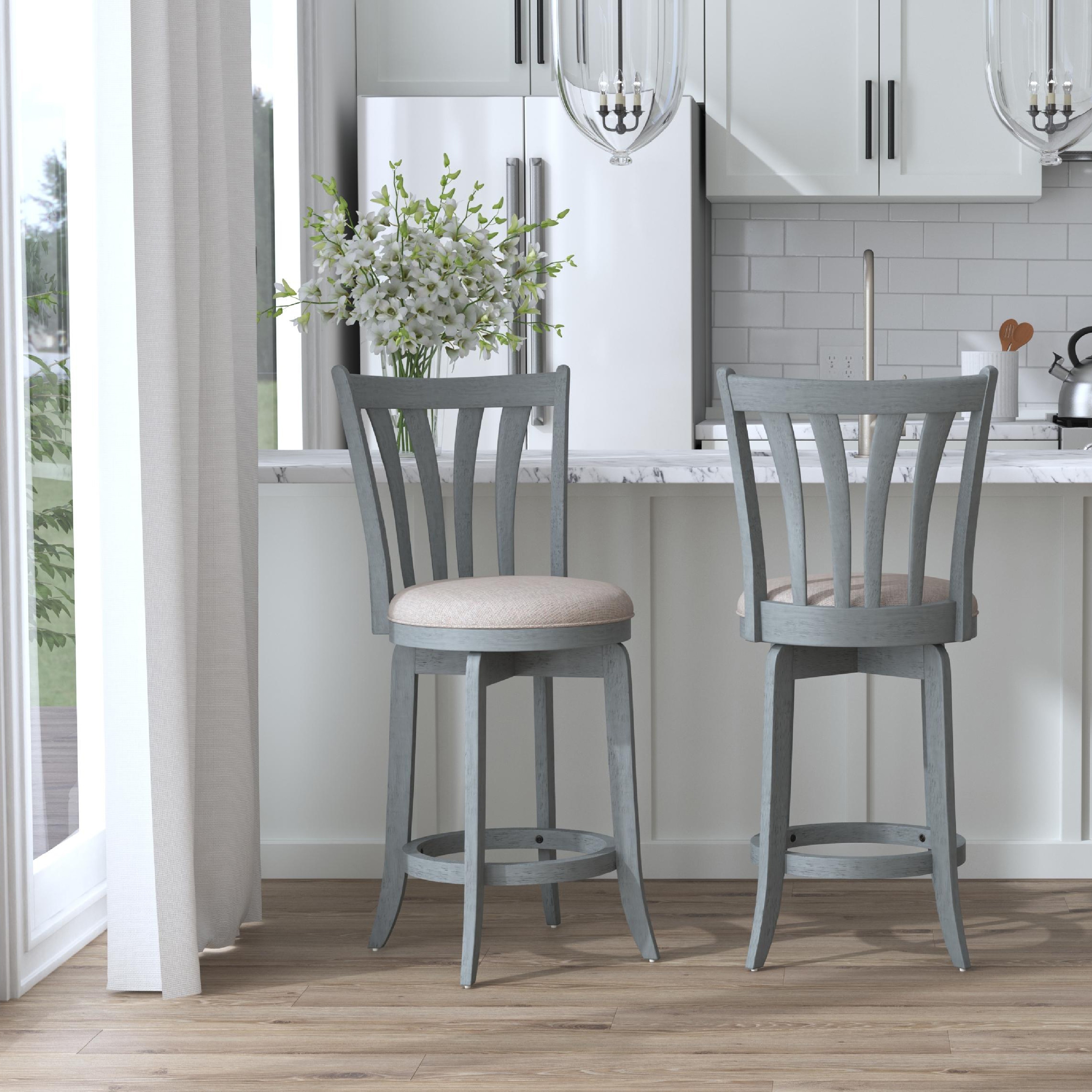 Hillsdale Furniture Savana Swivel Counter Stool Silver