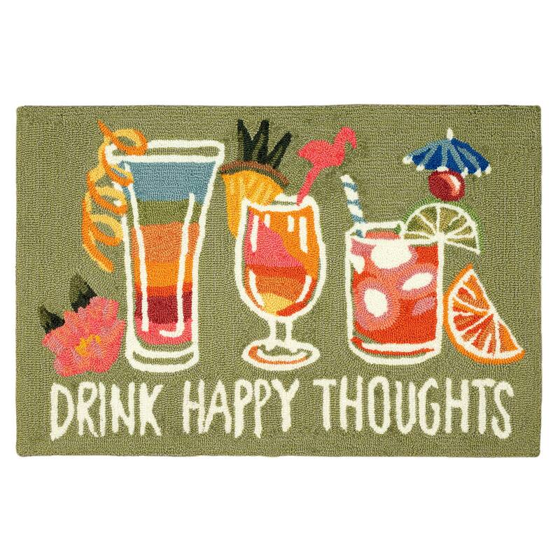 Liora Manne Frontporch Happy Drinks Indoor/Outdoor Rug