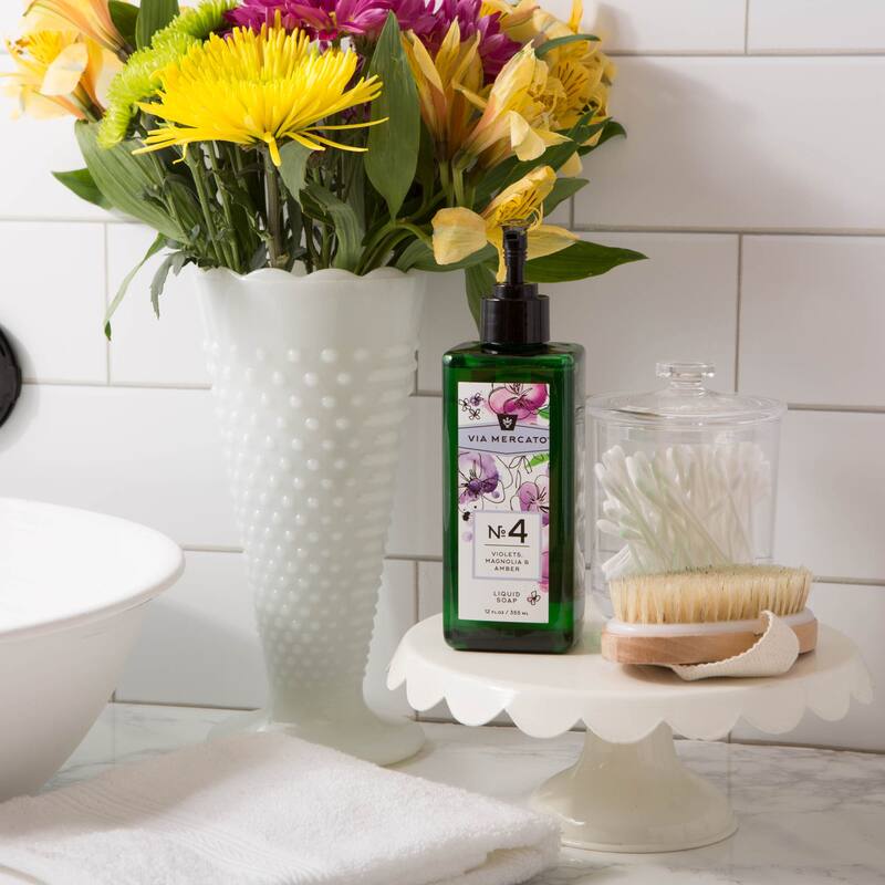 Via Mercato Liquid Hand Soap No 4 - Violets Magnolia & Amber