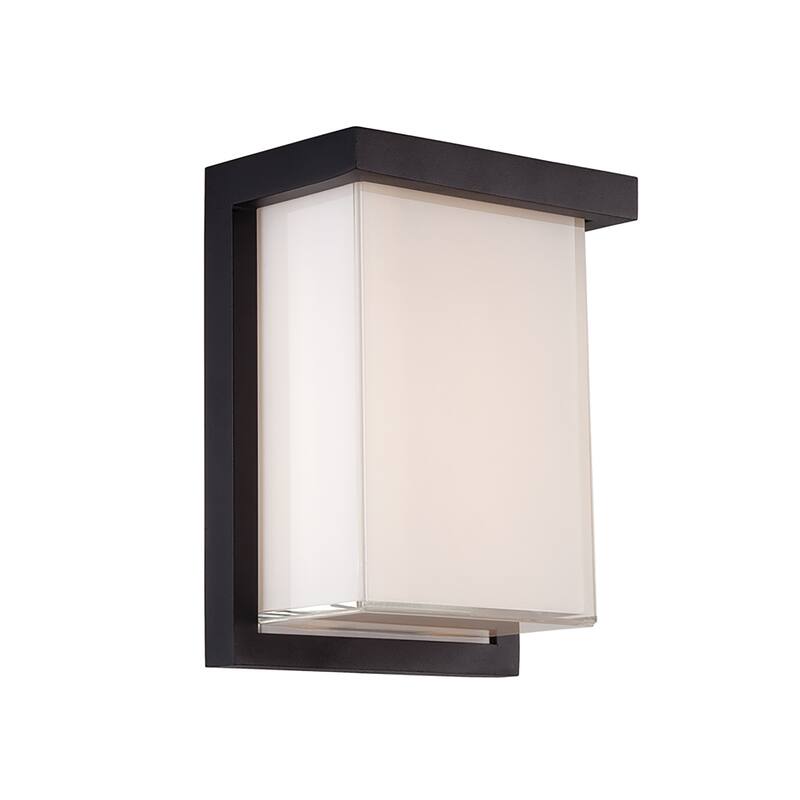 Ledge 8in LED Indoor or Outdoor Wall Light 2700K - Black-2700K - 8-inch