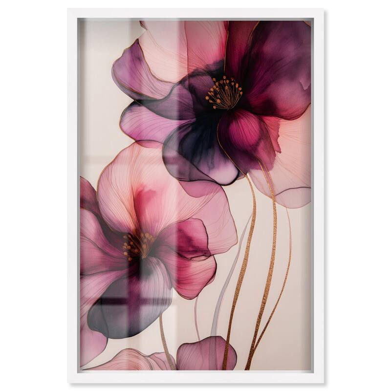 Velvet Verse III Shadowbox by Art Remedy - White - 16" x 24"