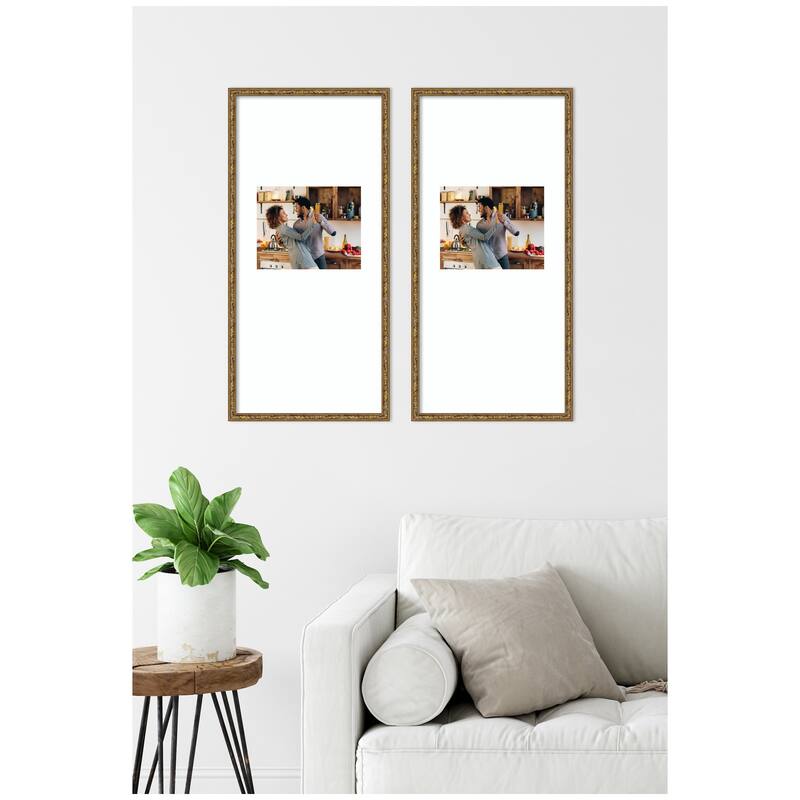 Kate and Laurel Belvedere Bronze Photo Frame Set