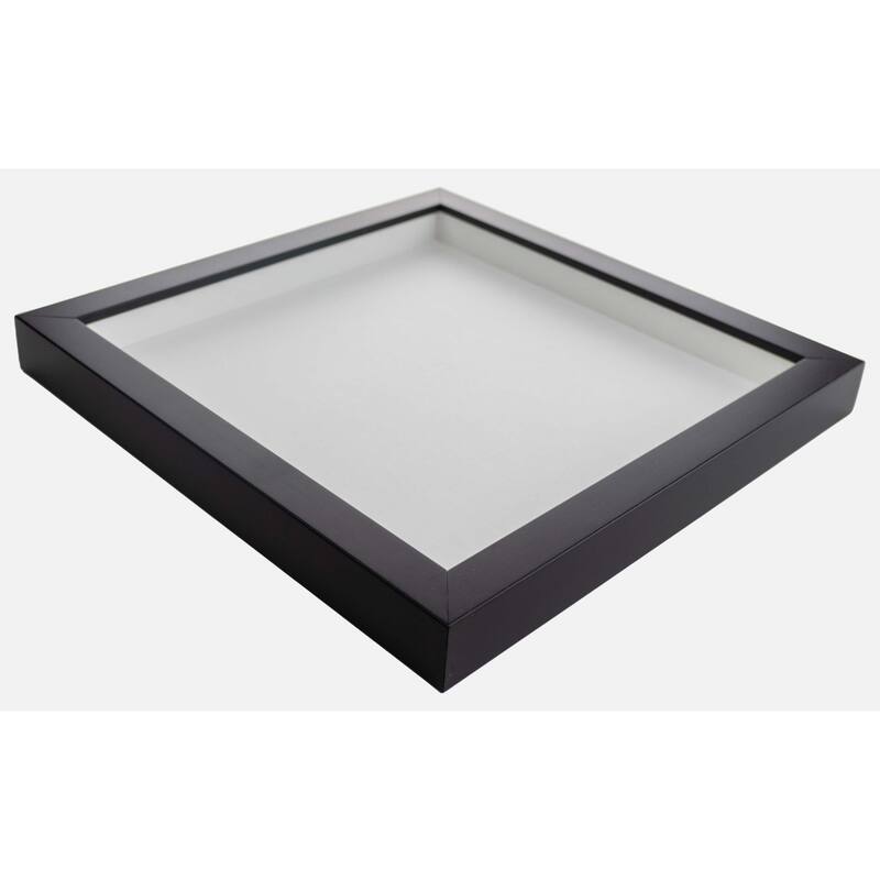 16x25 Shadow Box Frame Black | 2 Inches Deep Real Wood Contemporary