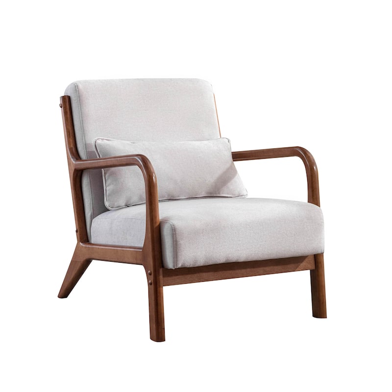 Porthos Home Ibby Accent Chair, Fabric Upholstery, Rubberwood Frame