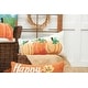 preview thumbnail 7 of 7, Happy Thanksgiving Hooked Throw Pillow
