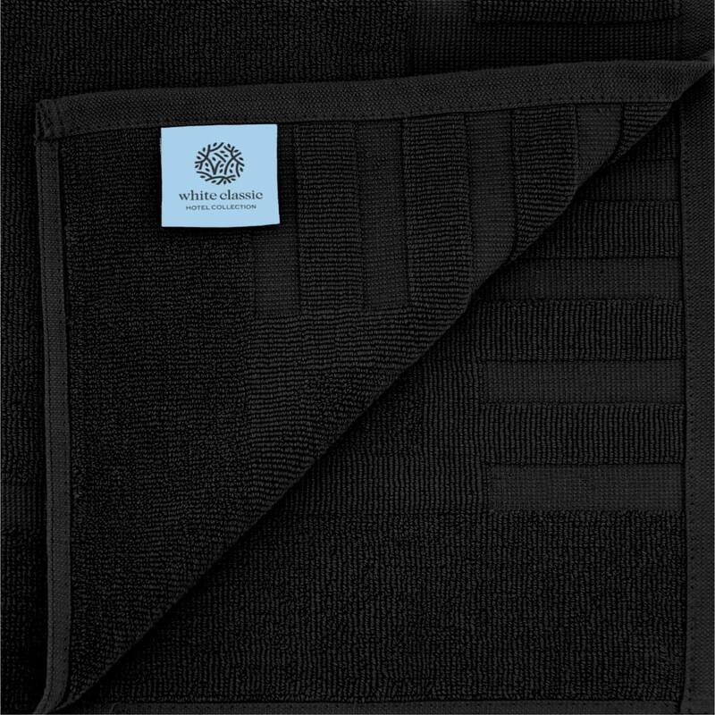 White Classic Luxury Cotton Bath Mat 22x34 Set of 2