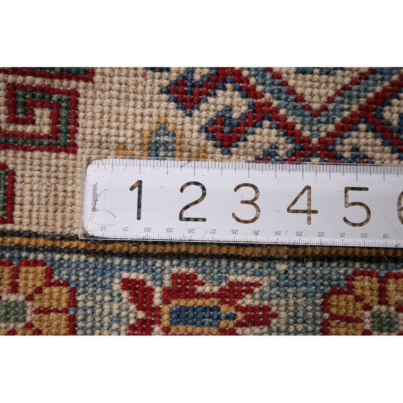 Red Kazak Area Rug Bedroom Hand-Knotted Wool Carpet - 6'7" x 9'9"