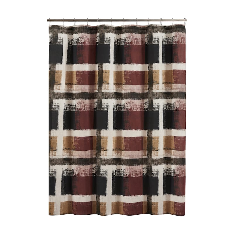 J. Queen New York Percy Shower Curtain - Amber