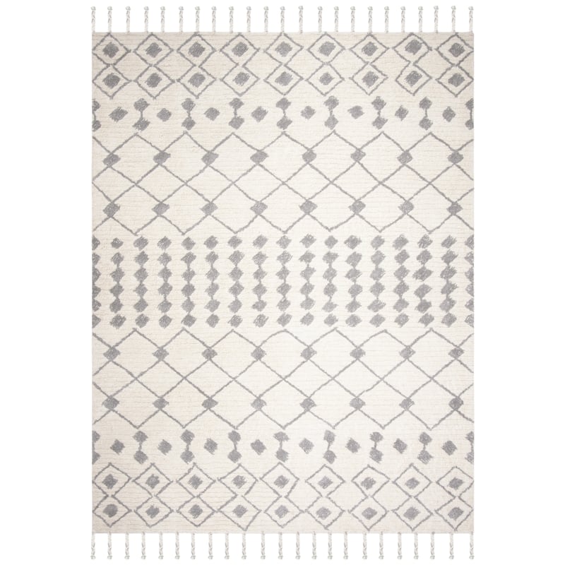 SAFAVIEH Handmade Casablanca Shag Laman Tribal Wool Rug