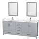 Option Gray, White Cultured Marble Counter
