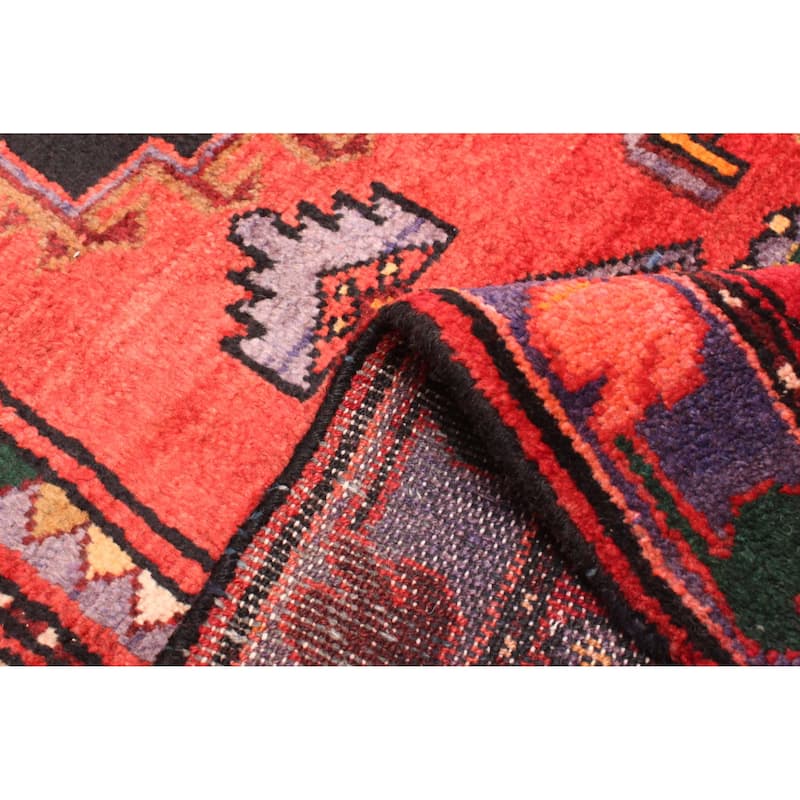 ECARPETGALLERY Hand-knotted Andelz Red Wool Rug - 4'6 x 7'5