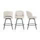 preview thumbnail 2 of 61, Swivel Bar Stools Set Of 2/3/4, Metal Bar Stools, Modern Upholstered Bar Stools For Kitchen Island - 20.3"W X 20.3"D X 39"H