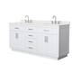 Option White / Giotto Quartz Top / Brushed Nickel