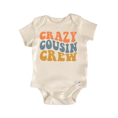 Little Cousin Crew - Baby Boy Girl Clothes Infant Bodysuit Funny Cute Newborn