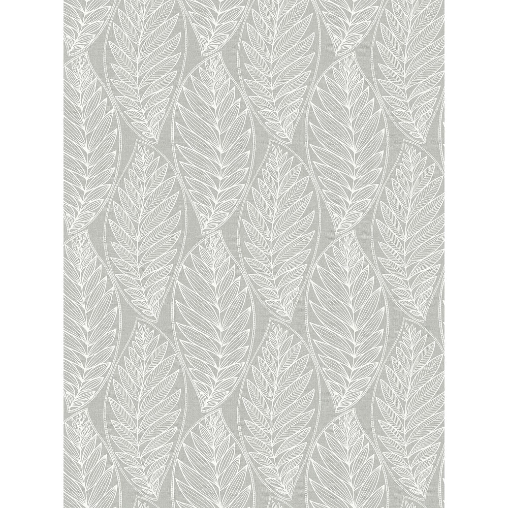 Seabrook Designs Kira Leaf Husk Unpasted Wallpaper