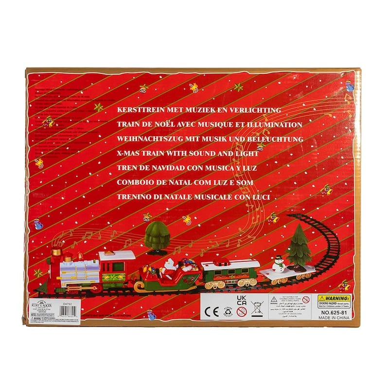 Kurt Adler Battery Operated Musical Santa Train Table Piece