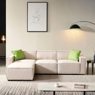 Modular Sofa with Convertible Ottoman Chaise