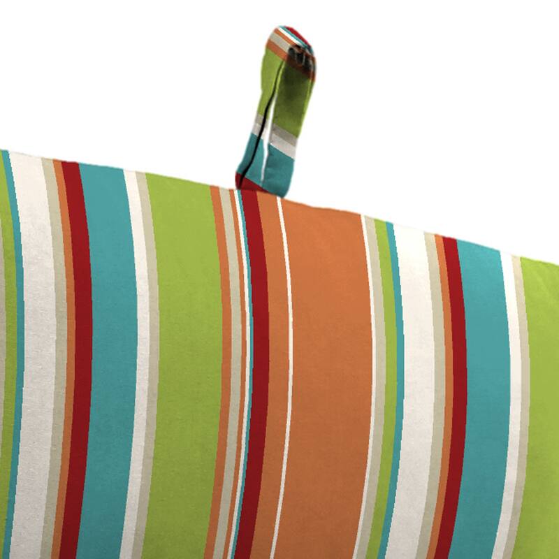 22" x 44" Outdoor Chair Cushion with Ties and Loop - 44'' L x 22'' W x 4'' H