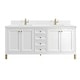 preview thumbnail 8 of 9, James Martin Vanities 503-V72-1WZ Chicago 72" Free Standing Double