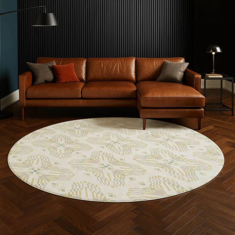 Machine Washable Indoor/ Outdoor Modern Frontenac Chantille Rug